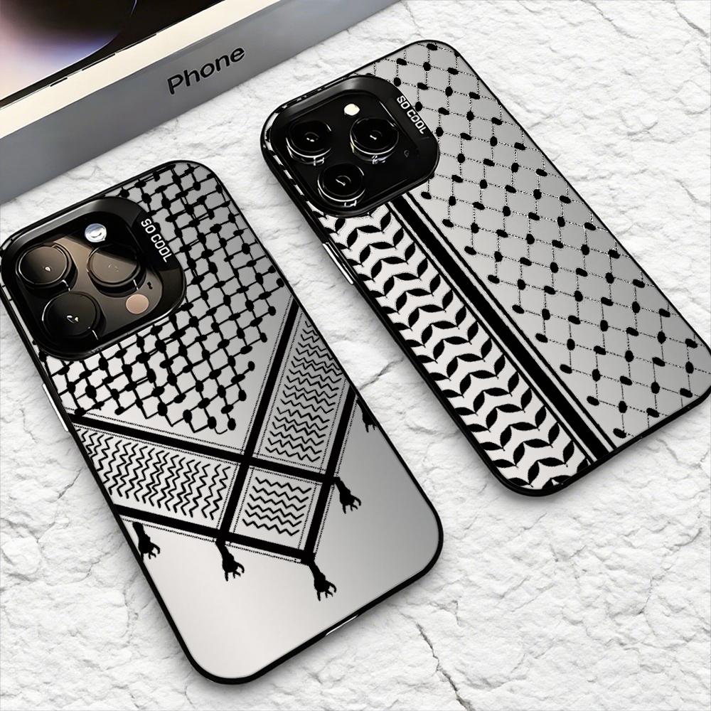 Apple Iphone 16 - Funda para Teléfono Keffiyeh P-Palestine para
