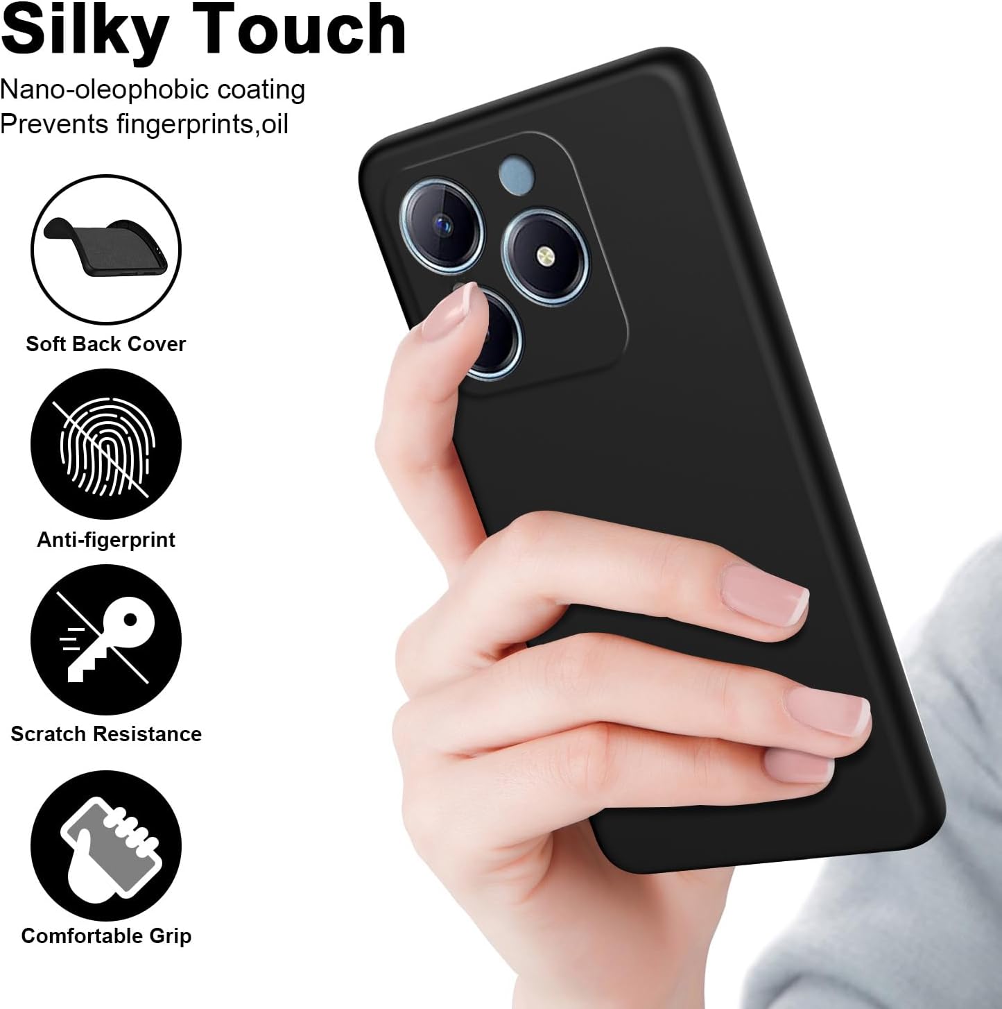 Funda de silicona líquida Flex - Realme C67 reseña y precio