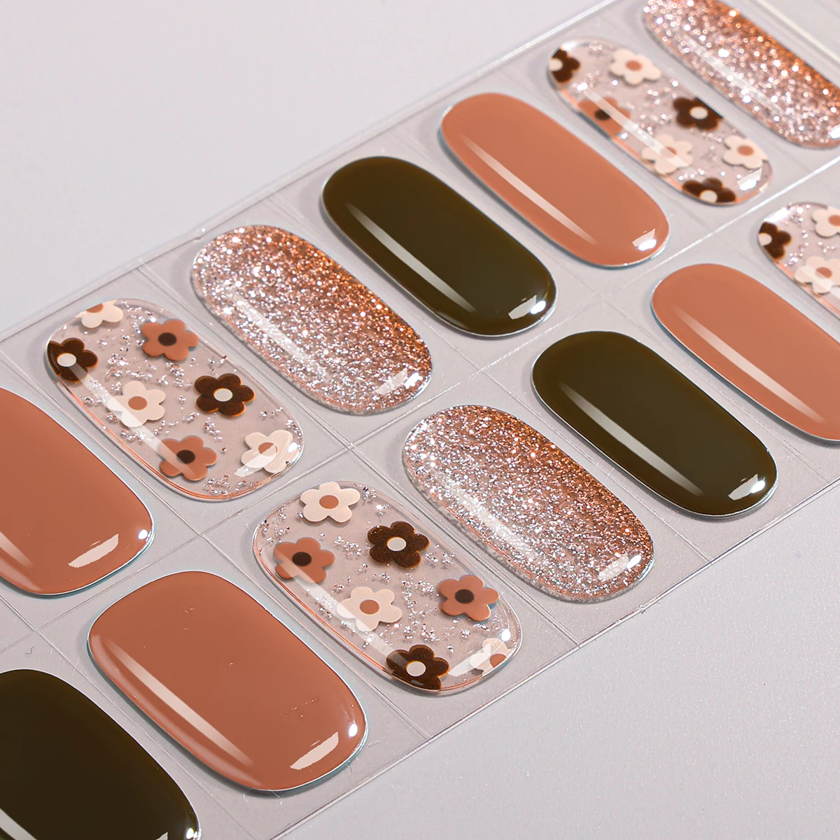 16 puntas de tiras de Gel semi - Full Cover Adhesive reseña y precio