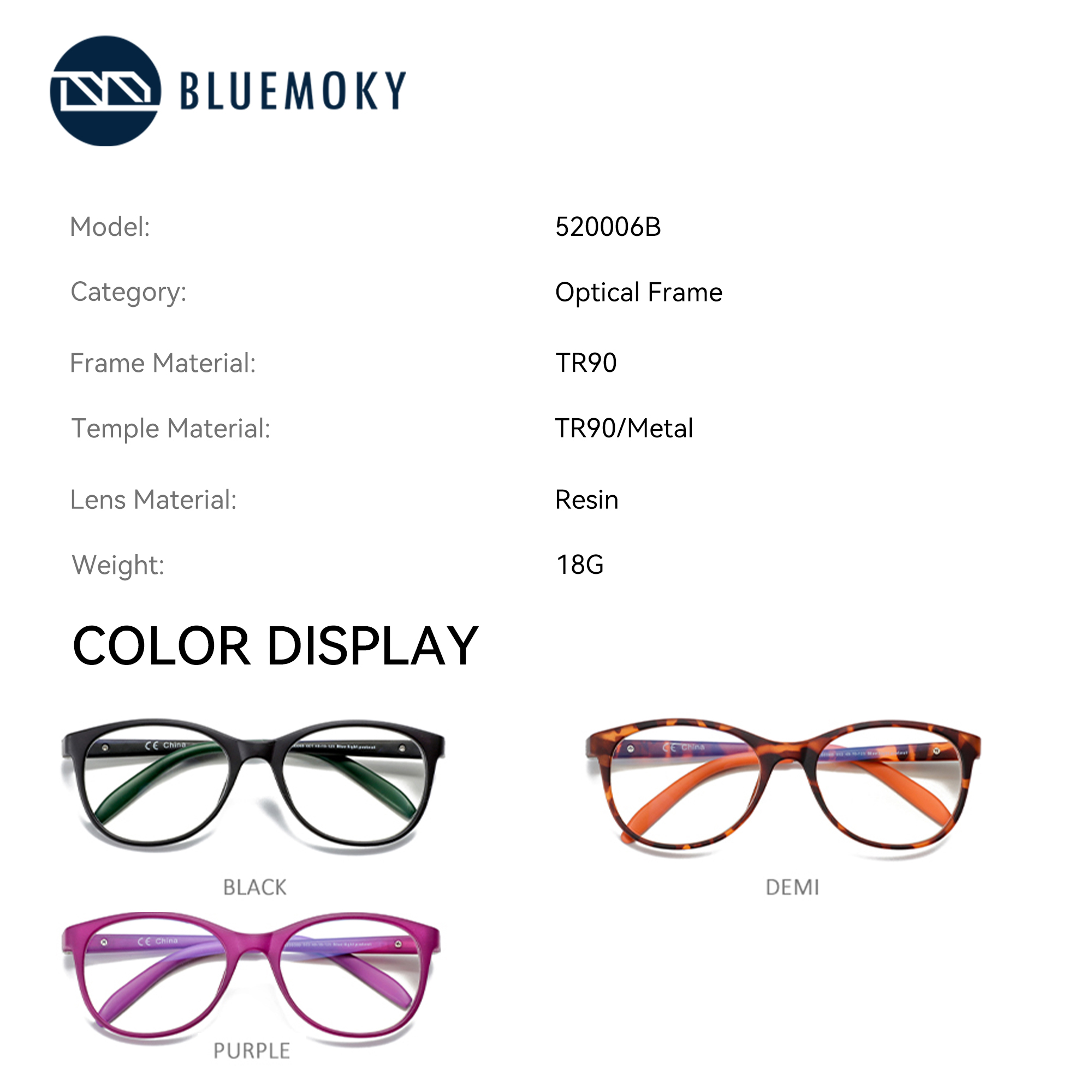 BLUEMOKY, gafas graduadas cuad - Anti Blue Light Film reseña y precio