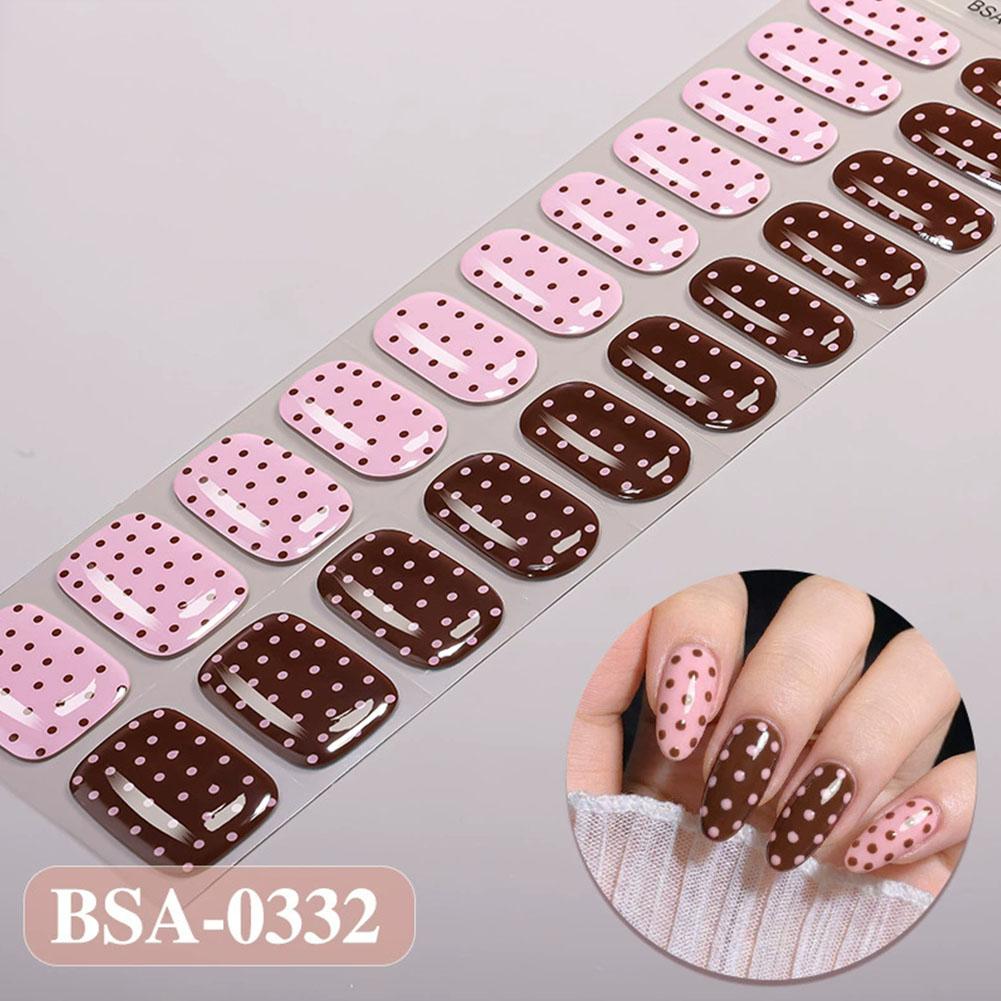 Tiras de Uñas de Gel con Diseñ - Full Cover Adhesive reseña y precio