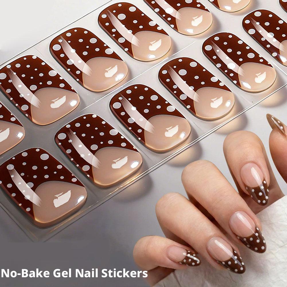 Tiras de Uñas de Gel con Diseñ - Full Cover Adhesive reseña y precio